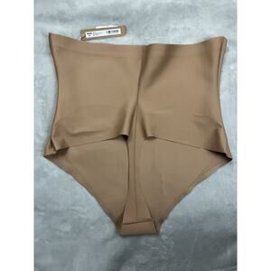 Skims Body 3X Zoned High Waisted Thong Core Sculpt Deep Tan Sienna PN-THG-7114W